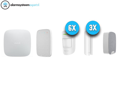 Alarmsysteem Kit 5 Draadloos (Wit) - alarmsysteemexpert.nl