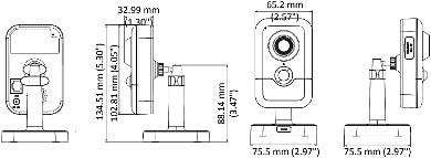 DS-2CD2443G0-IW-2.8mm cubecamera 4 megapixel, IR en microfoon, WiFi, micro SD slot - alarmsysteemexpert.nl