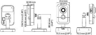 DS-2CD2443G0-IW-2.8mm cubecamera 4 megapixel, IR en microfoon, WiFi, micro SD slot - alarmsysteemexpert.nl