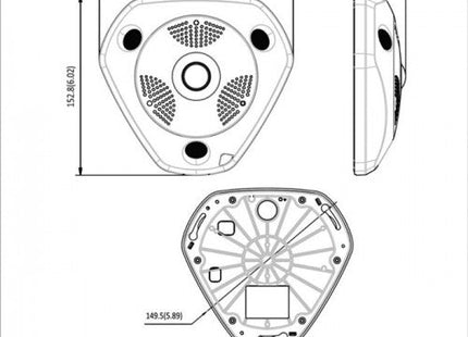 DS-2CD6365G0-IVS, 6Mp Fisheye 360gr. camera BUITEN versie, PoE, microfoon/speaker, sd slot - alarmsysteemexpert.nl