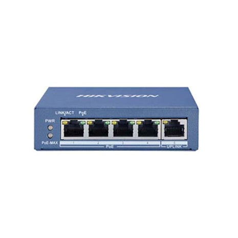 DS-3E0505P-E 5 Poorten Gigabit Switch 4x PoE, 1x Uplink - alarmsysteemexpert.nl