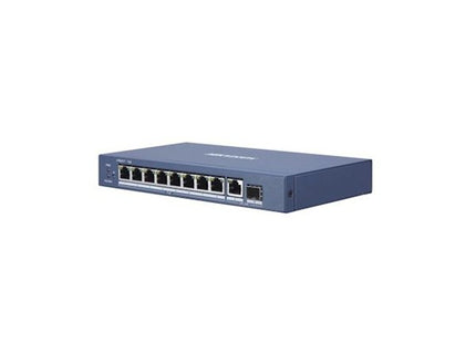 DS-3E0510P-E, 10 Poorts, Gigabit switch, 8x PoE, 1x SFP - alarmsysteemexpert.nl