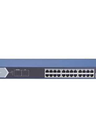 DS-3E0526P-E, 25 Poorts, Gigabit switch, 24x PoE, 1x SFP - alarmsysteemexpert.nl