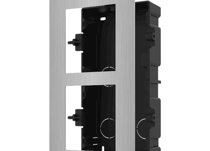 DS-KD-ACF2/S Inbouwframe 2 modules RVS - alarmsysteemexpert.nl