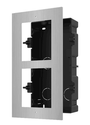 DS-KD-ACF2/S Inbouwframe 2 modules RVS - alarmsysteemexpert.nl