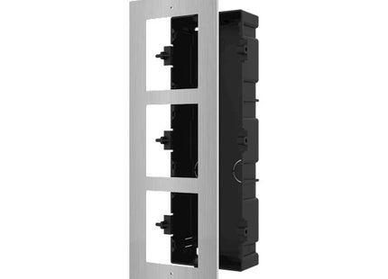 DS-KD-ACF3/S Inbouwframe 3 modules RVS - alarmsysteemexpert.nl