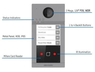 DS-KV8213-WME1 OPBOUW 2 Knops Full HD PoE - alarmsysteemexpert.nl