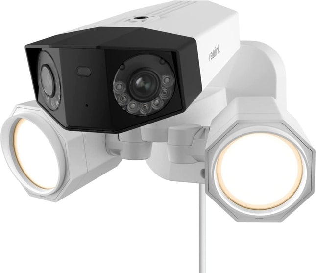 Duo Floodlight WiFi, slimme 4K WiFi Dual-lens camera met schijnwerpers en 180° kijkhoek - alarmsysteemexpert.nl