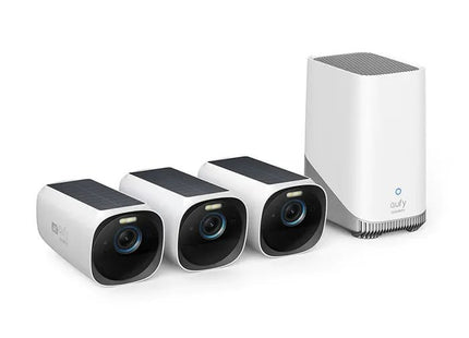 Eufycam 3 3-pack met 3 draadloze camera's en Homebase 3 - alarmsysteemexpert.nl