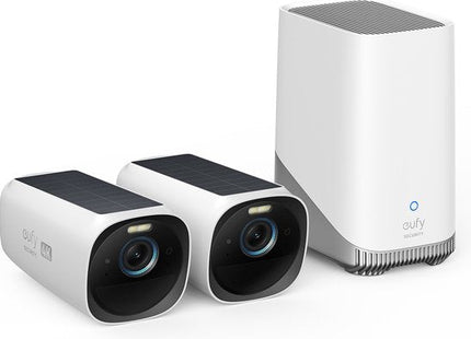 Eufycam 3 Duopack met 2 draadloze camera's en Homebase 3 - alarmsysteemexpert.nl