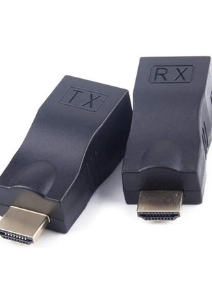 HDMI naar RJ45 Extender Adapter ontvanger en verzender via Cat-5e tot 30 meter - alarmsysteemexpert.nl