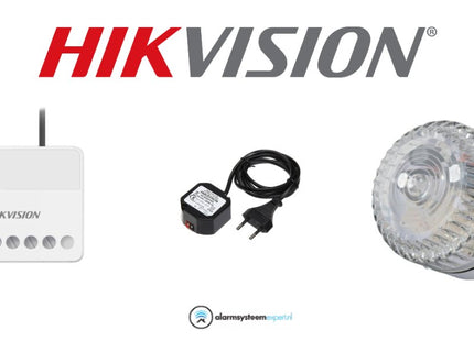 Hikvision Flitser set Wit - alarmsysteemexpert.nl