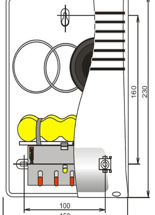 JA-111A BUS externe sirene base - alarmsysteemexpert.nl