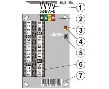 JA-116H BUS expander - 16 ingangen - alarmsysteemexpert.nl