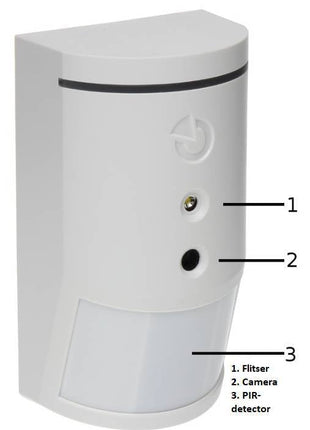 JA-160PC Draadloze PIR bewegingsdetector met ingebouwde fotocamera - alarmsysteemexpert.nl