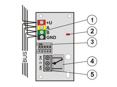 JB-111N BUS signaal uitgang module PG - alarmsysteemexpert.nl