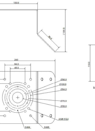 PFA151 hoekbeugel - alarmsysteemexpert.nl