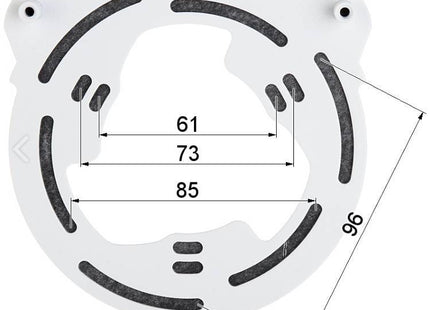 PFA200W Regenkap voor dome camera's - alarmsysteemexpert.nl