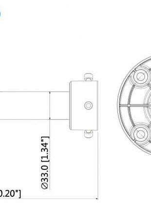 PFB220C plafondsteun - alarmsysteemexpert.nl