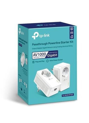 Powerline Adapter 1000 Mbps set met contactdoos - alarmsysteemexpert.nl