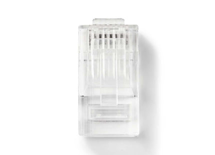 RJ45 Connector CAT5 UTP Pass Through 10 stuks voor soepele aders (stranded) - alarmsysteemexpert.nl