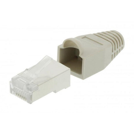 RJ45 Connector CAT6 FTP Pass Through Solid 10 stuks - alarmsysteemexpert.nl