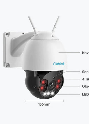 RLC-523WA Slimme 5MP PTZ WiFi camera Spotlight - alarmsysteemexpert.nl