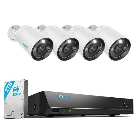 RLK8-1200B4-A-2.8MM, 12MP PoE beveiligingsset met slimme detectie en spotlights - alarmsysteemexpert.nl