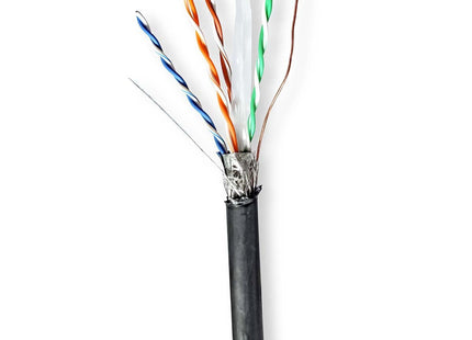 S/FTP CAT6 kabel voor buitengebruik op rol 100 m, 100% koper - alarmsysteemexpert.nl