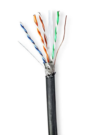 S/FTP CAT6 kabel voor buitengebruik op rol 305 m, 100% koper - alarmsysteemexpert.nl