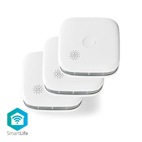 SmartLife Rookmelder set van 3 stuks incl. vervangbare batterijen - alarmsysteemexpert.nl