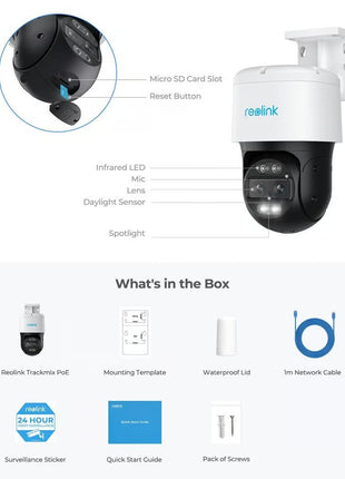 Trackmix-PoE, 4K Dual-Lens PTZ Camera met Motion Tracking - alarmsysteemexpert.nl