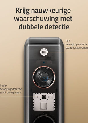 Video Doorbell Dual 2 Pro (2K, Battery-Powered) add on Doorbell - alarmsysteemexpert.nl