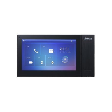 VTH2421FB-P, Binnenpost 7 inch Touch screen, zwart, PoE, SIP - alarmsysteemexpert.nl