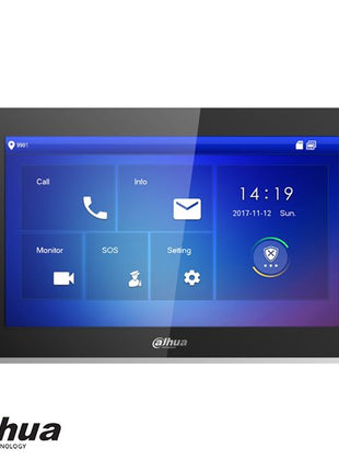 VTH5441G Binnenpost, 10 inch touch screen, Full HD, intern geheugen 8GB SD, SIP, PoE - alarmsysteemexpert.nl