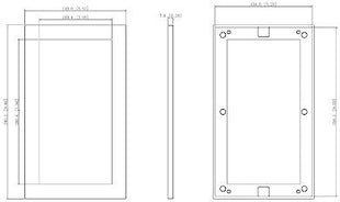 VTM125 Front voor 2 modules - alarmsysteemexpert.nl