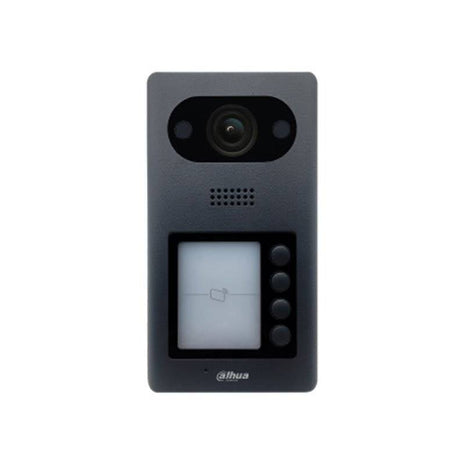 VTO3211D-P4 Video Intercom buitenpost met 4 drukknoppen, Mifare taglezer, PoE - alarmsysteemexpert.nl