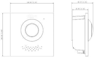 VTO4202F-P-S2 Video Intercom Camera Hoofdmodule - alarmsysteemexpert.nl