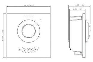 VTO4202FB-P-S2 Video Intercom Camera Hoofdmodule Zwart - alarmsysteemexpert.nl