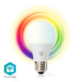 Wi-Fi smart LED-lamp | Full-Colour en Warm-Wit | E27 - alarmsysteemexpert.nl