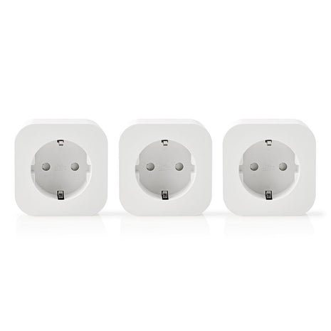 Wi-Fi Smart-Stekker | Schuko Type-F | 10 A | 3-Pack - alarmsysteemexpert.nl